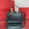 Replica Valentino 2B0I52 Small Rockstud Grainy Calfskin Handbag 2025S Pink