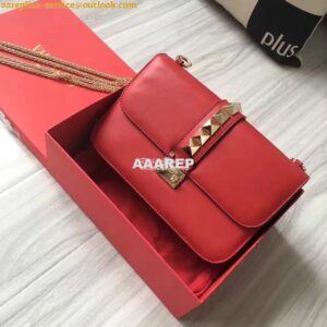 Replica Valentino Garavani Chain Cross Body Bag Red