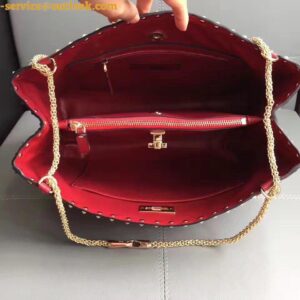 Replica Valentino Red Rockstud Spike Tote Bag