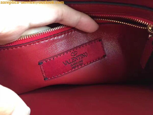 Replica Valentino Red Rockstud Spike Tote Bag 11