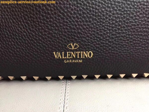 Replica Valentino Rockstud Medium Reversible Tote Bag Noir 22