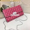 Replica Valentino Garavani Free Rockstud Spike Chain Bag Black