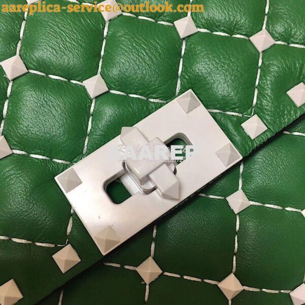 Replica Valentino Garavani Free Rockstud Spike Chain Bag Green 3