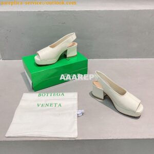 Replica Bottega Veneta BV Stack Slingback Lambskin 658957 Creme