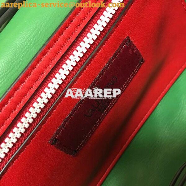 Replica Valentino Garavani Free Rockstud Spike Chain Bag Green 9
