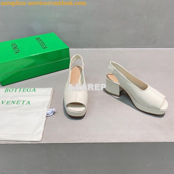 Replica Bottega Veneta BV Stack Slingback Lambskin 658957 Creme 4
