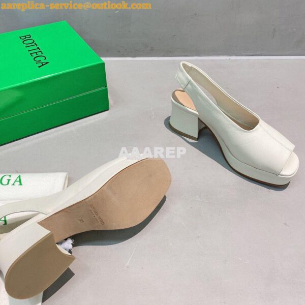 Replica Bottega Veneta BV Stack Slingback Lambskin 658957 Creme 8