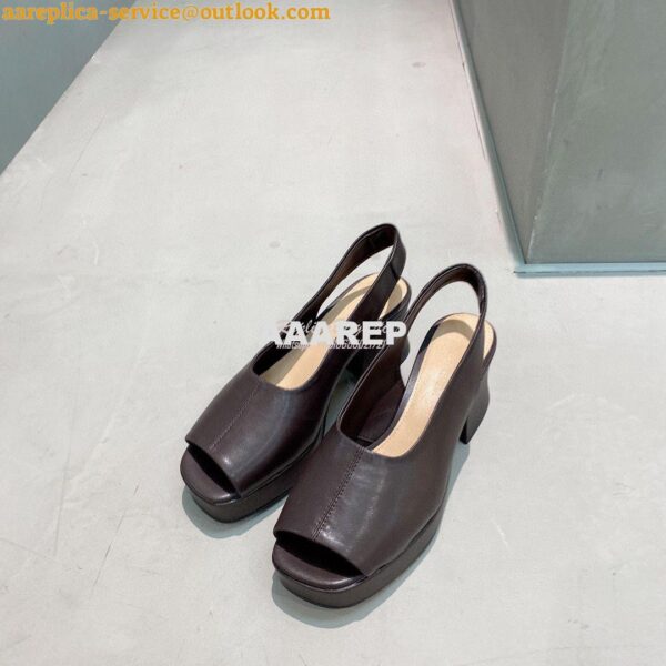 Replica Bottega Veneta BV Stack Slingback Lambskin 658957 Fondent 4