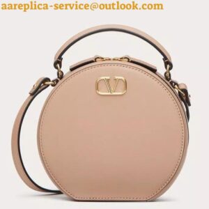 Replica Valentino VLogo Signature Mini Bag in Beige Calfskin 2