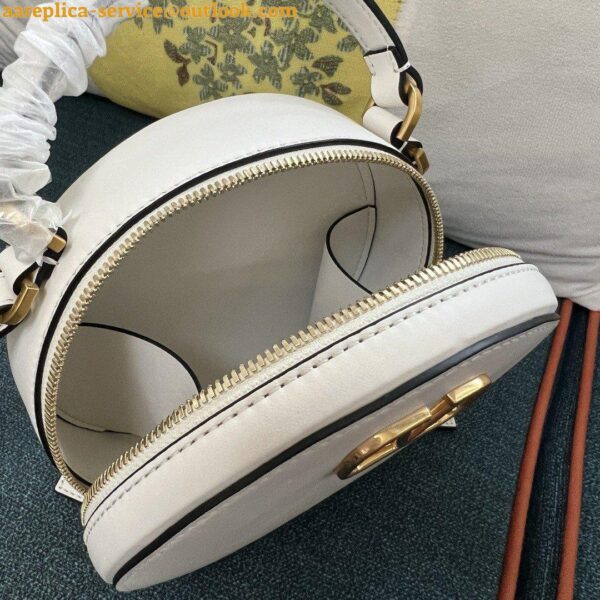 Replica Valentino VLogo Signature Mini Bag in White Calfskin 12