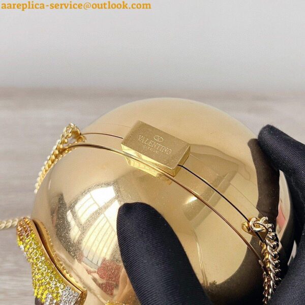 Replica Valentino VLogo Signature Spherical Metal Minaudiere 5