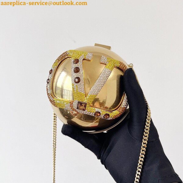 Replica Valentino VLogo Signature Spherical Metal Minaudiere 9