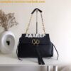 Replica Valentino Garavani Medium VRing Grainy Calfskin Chain Bag RW0B