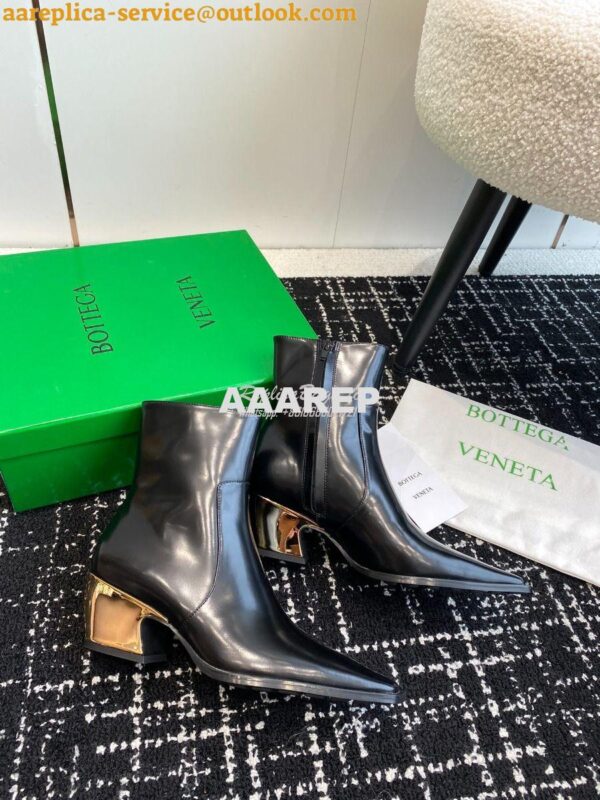 Replica Bottega Veneta BV Tex Ankle Boot 5cm Galvanized heel 763837 10