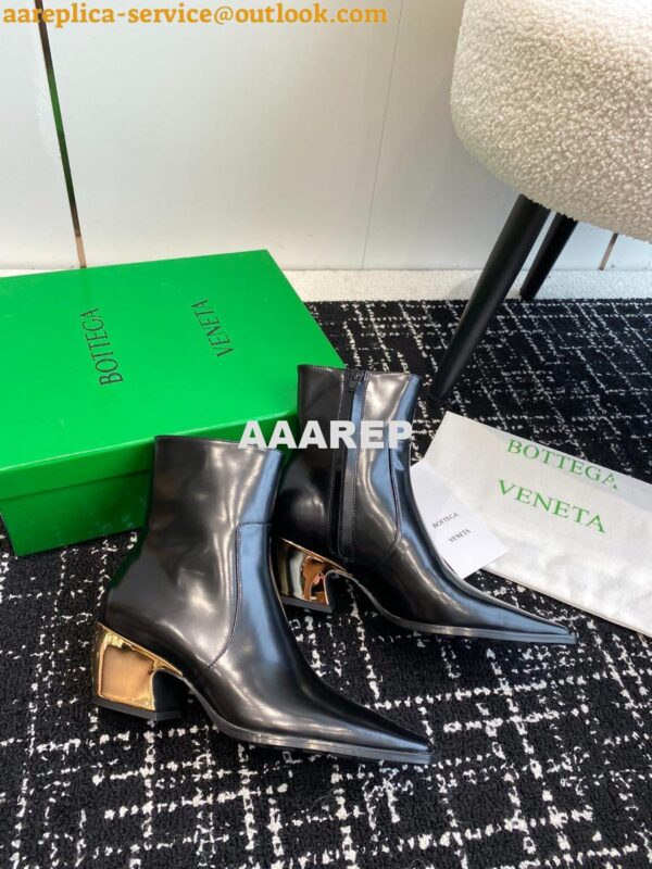 Replica Bottega Veneta BV Tex Ankle Boot 5cm Galvanized heel 763837 32