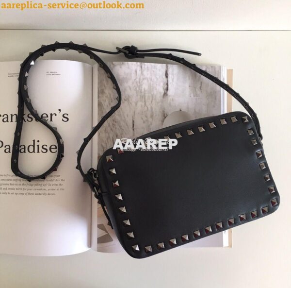 Replica Valentino Garavani Rockstud cross body bag All Black