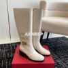 Replica Valentino Vlogo Signature Calfskin Boot 30mm 3W2S0CT2 Brown