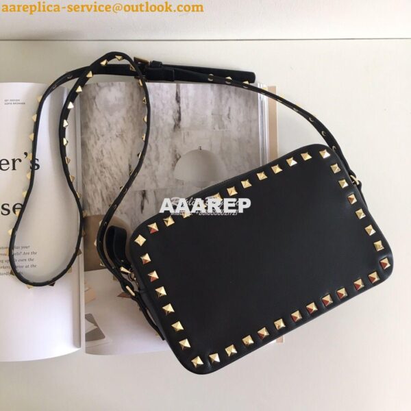 Replica Valentino Garavani Rockstud cross body bag Black