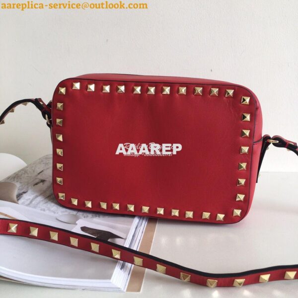 Replica Valentino Garavani Rockstud cross body bag red 2