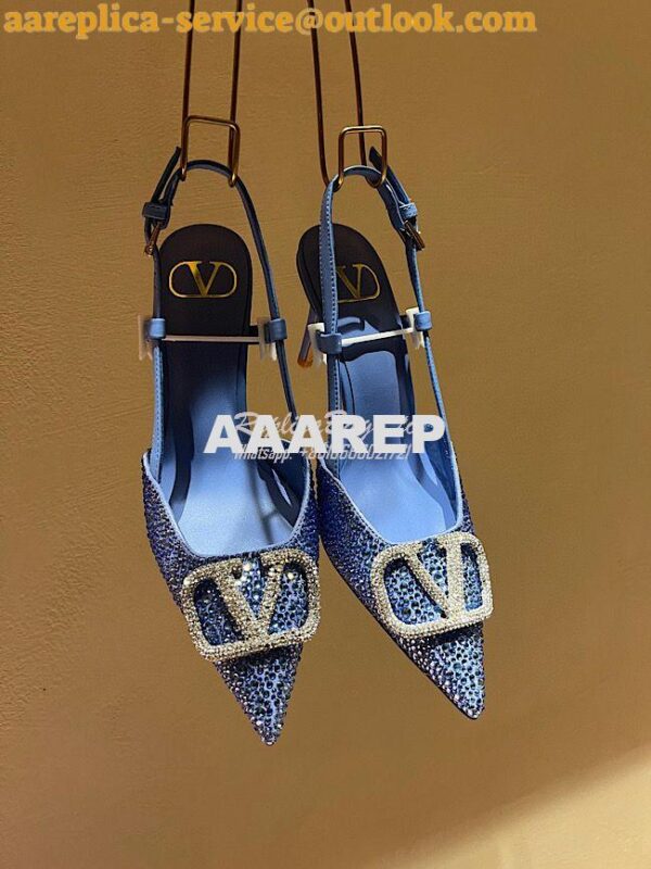 Replica Valentino VLogo Signature embellished pumps 80mm WS0R01N 18