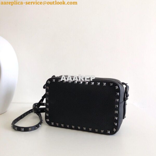 Replica Valentino Garavani Rockstud Crossbody bag in Grainy Calfskin B 3