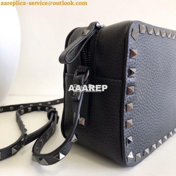 Replica Valentino Garavani Rockstud Crossbody bag in Grainy Calfskin B 4