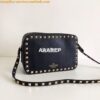 Replica Valentino Garavani Rockstud Crossbody bag in Grainy Calfskin N 2