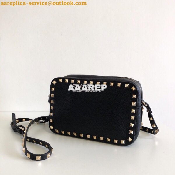 Replica Valentino Garavani Rockstud Crossbody bag in Grainy Calfskin B 5