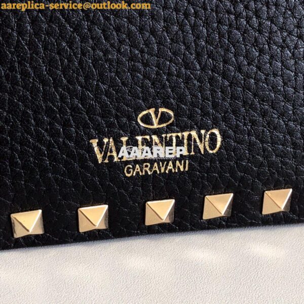 Replica Valentino Garavani Rockstud Crossbody bag in Grainy Calfskin B 6