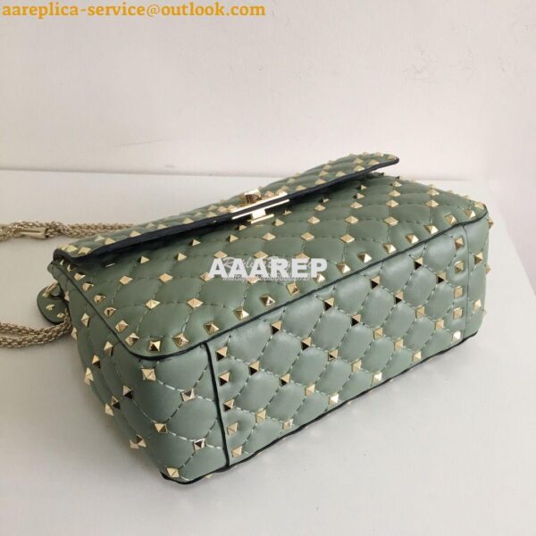 Replica Valentino Garavani Rockstud Spike Quilted Leather Chain bag in 14