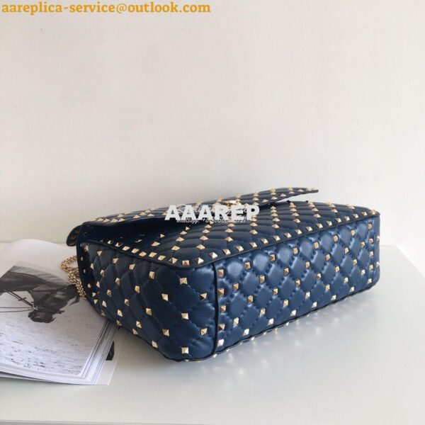 Replica Valentino Garavani Rockstud Spike Quilted Leather Chain bag in 9