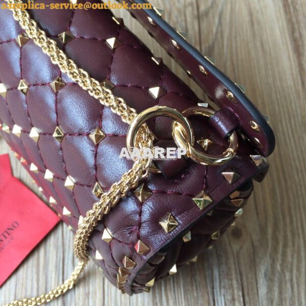 Replica Valentino Garavani Rockstud Spike Quilted Leather Chain bag Wi 10