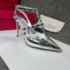 Replica Valentino Garavani Patent Rockstud Pump 85mm Wine