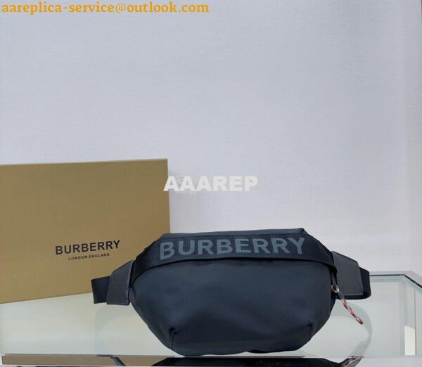 Replica Burberry Medium Logo Detail Bum Bag 80101441 Black