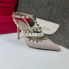 Replica Valentino Garavani Rockstud Caged Ankle Strap pump in calfskin