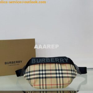 Replica Burberry Medium Logo Detail Bum Bag 80101441 Checked