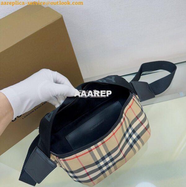 Replica Burberry Medium Logo Detail Bum Bag 80101441 Checked 6