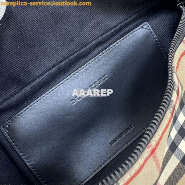 Replica Burberry Medium Logo Detail Bum Bag 80101441 Checked 7