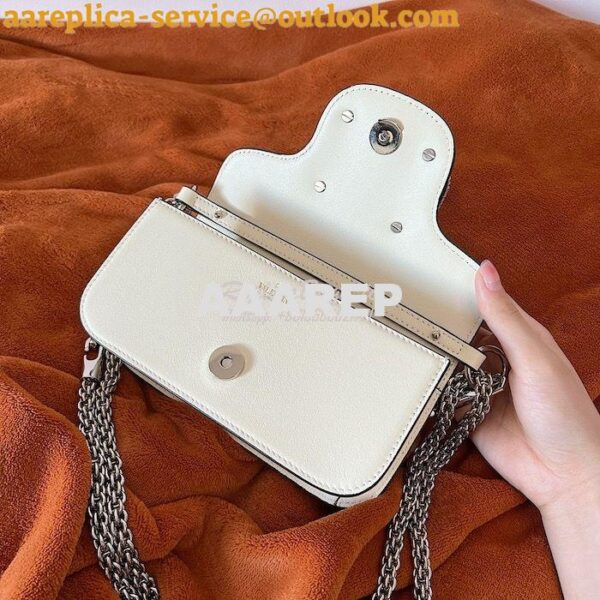 Replica Valentino Locò Shoulder Bag With Jewel Logo WB0K53 Ivory 8