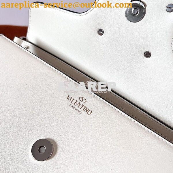 Replica Valentino Locò Shoulder Bag With Jewel Logo WB0K53 Ivory 17