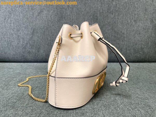 Replica Valentino Mini Bucket Bag In Nappa Leather with VLogo Signatur 3