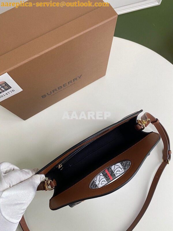 Replica Burberry Mini Monogram Stripe E-canvas Pocket Bag 80146151 8