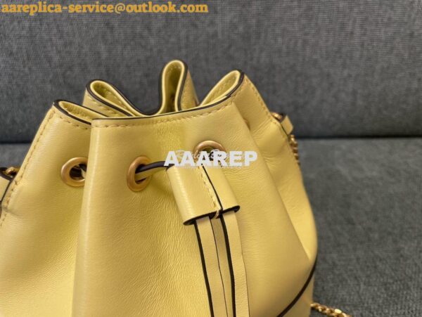 Replica Valentino Mini Bucket Bag In Nappa Leather with VLogo Signatur 5