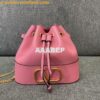 Replica Valentino Mini Bucket Bag In Nappa Leather with VLogo Signatur