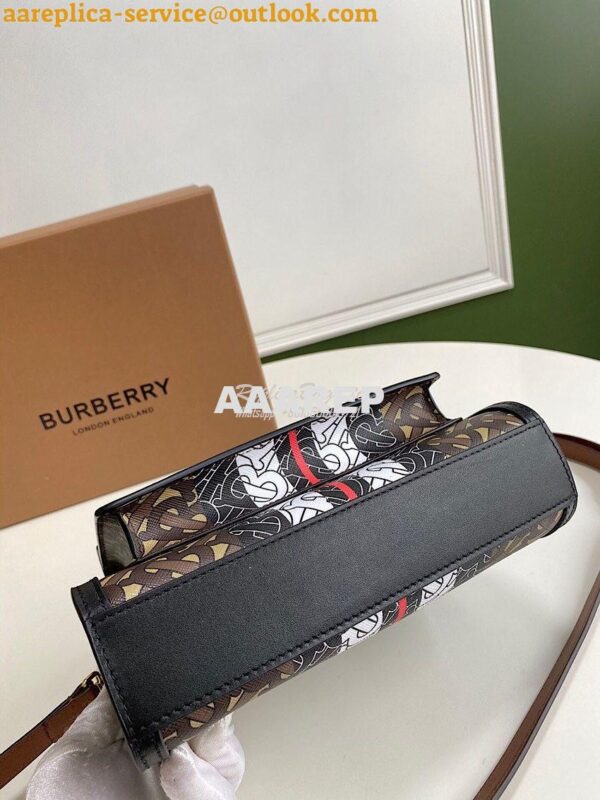 Replica Burberry Mini Monogram Stripe E-canvas Pocket Bag 80146151 12