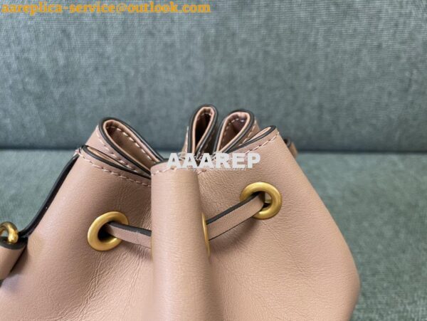 Replica Valentino Mini Bucket Bag In Nappa Leather with VLogo Signatur 6