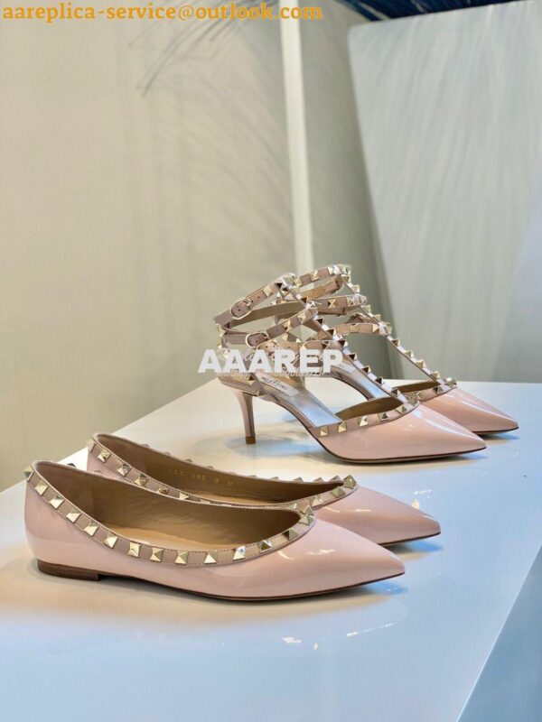 Replica Valentino Garavani Rockstud Caged Pump 65mm Pink 3