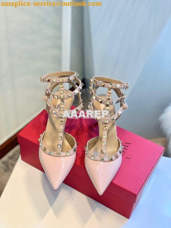 Replica Valentino Garavani Rockstud Caged Pump 65mm Pink 5
