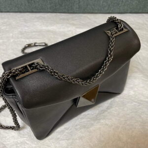 Replica Valentino One Stud Nappa Bag With Chain 1215 Black