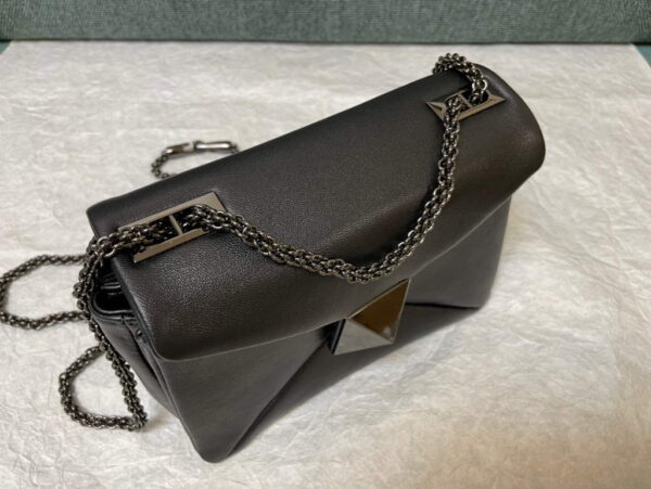 Replica Valentino One Stud Nappa Bag With Chain 1215 Black